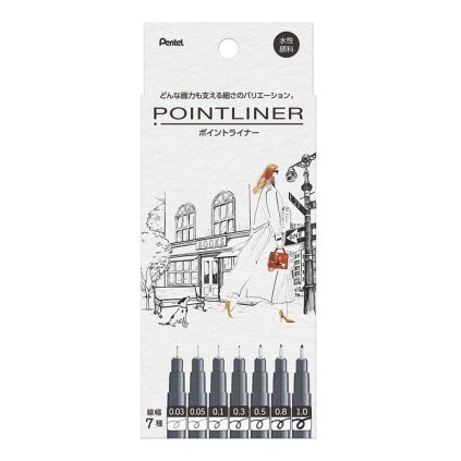 liner pentel pointliner sada