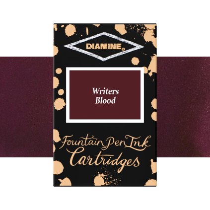 inkoustové bombičky diamine 18 ks writters blood