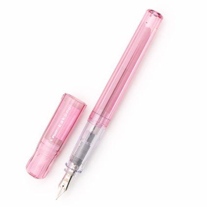 plnici pero Pilot Kakuno translucent pink
