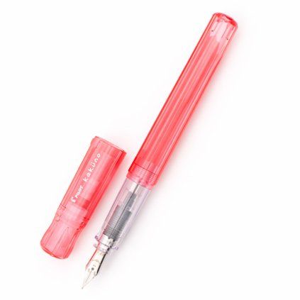 plnici pero Pilot Kakuno translucent red