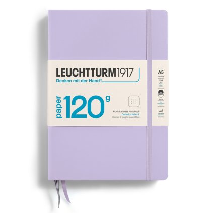 Zapisnk Leuchtturm1917 411 A5 softcover lilac teckovany