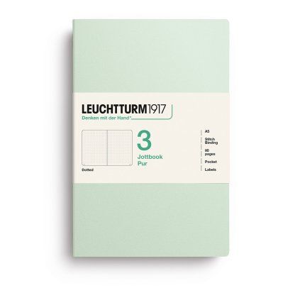 sesit jottbook pur a5 teckovany mint