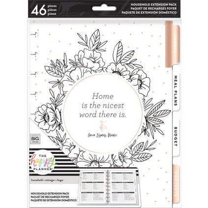 Rozšíření do diáře Happy Planner CLASSIC - Home