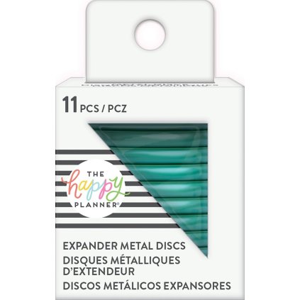 Spojovací kovové disky do diáře Happy Planner 4,4 cm - Teal