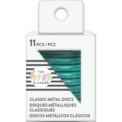 Spojovací kovové disky do diáře Happy Planner 3,2 cm - Teal