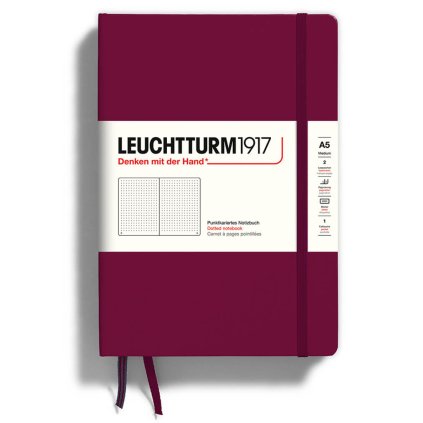 Zapisnk Leuchtturm1917 A5 port red