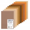 Barevné papíry Canson Mi Teintes Brown Tones, 160 gm2, 10 archů A3