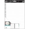 Poznámkové listy Happy Planner CLASSIC Black Stripes