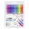 Oboustranné popisovače Tombow TwinTone - Rainbow, sada 12 ks