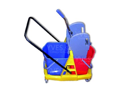 Upratovací vozík PRESS 2 x 17 l plast