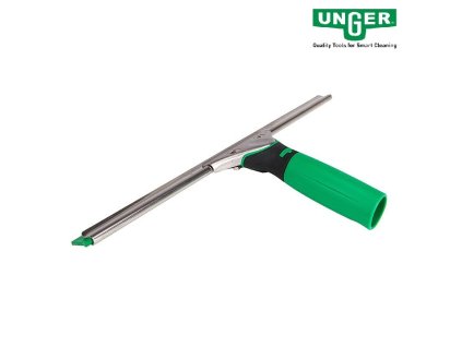 unger ergotec fensterwischer komplett mit s schiene und gruenem gummi 3 logo