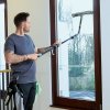 unger ninja ncpan angle adapter in use action shot window cleaning ninja washer