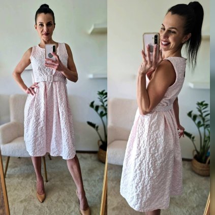 Romantické saty s paskem