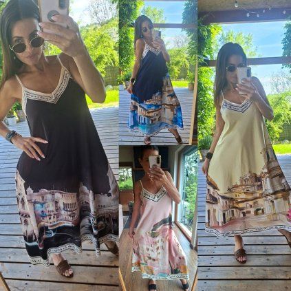 Letní oversize saty v italském stylu