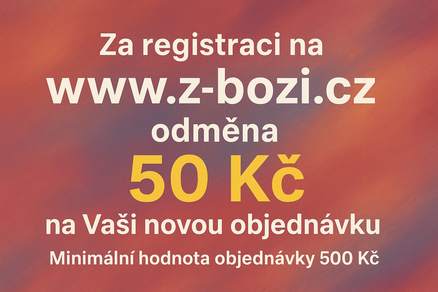 Darek 50 Kc za registraci