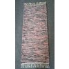 KOBERKA - ručně tkaný koberec, 60x150cm -růžovo černý melír