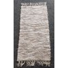 KOBERKA - ručně tkaný koberec, 50x100 světle hnědo bílý melír
