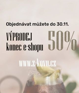 I objednávky, které přijdou 30.11. budeme posílat! Konec výprodeje už se blíží. Nečekejte. Máte poslední možnost mít naše...