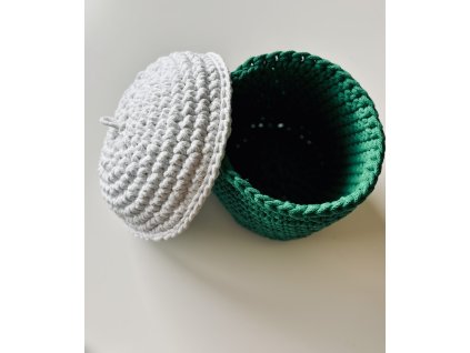 Háčkovaný košík - žalud