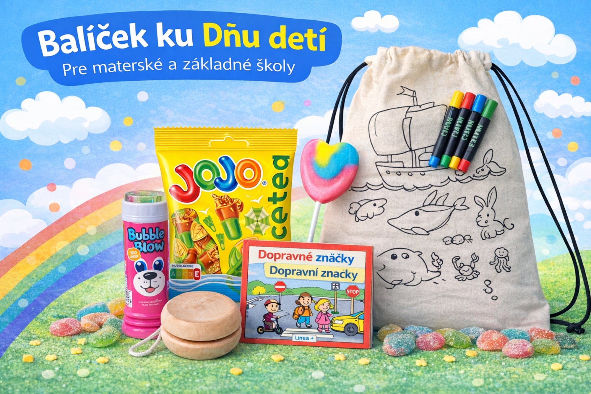 Balíčky ku Dňu detí pre MŠ a ZŠ – bez starostí