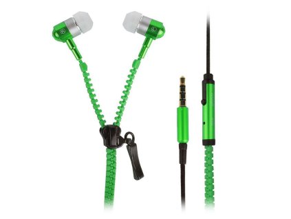 Hot Metal Zipper Earphone Fashion Headphones 3 5mm with mic Connector Microphone Stereo Bass for iphone