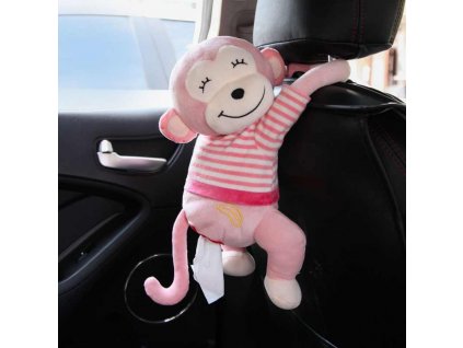 Creative Tissue Box Cute Monkey Paper Napkin Case Cute Cartoon Animals Car Paper Boxes Wall Car.jpg q50