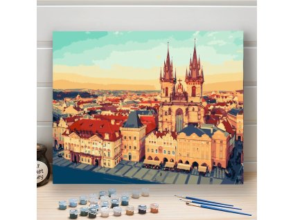0047906 malovani podle cisel staromestske namesti vypnute platno na ram