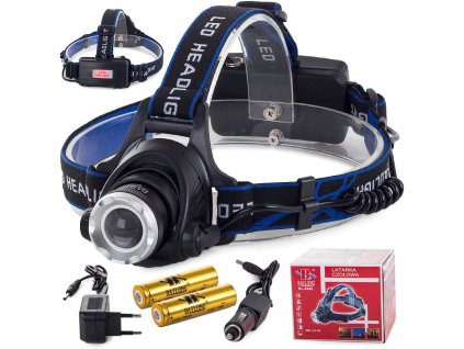 Bailong hlavová baterka zoom led cree xm-l3-u3