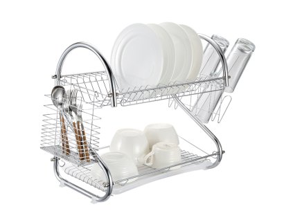 Dvojposchodový stojanový odkapávač do umývačky riadu