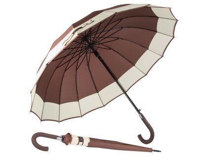 Elegantný veľký vládny dáždnik silný xxl protišmyková rukoväť automatický