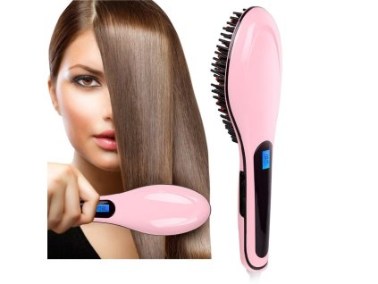Elektrická kefa na vyrovnávanie vlasov lcd