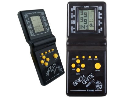 Elektronická hra tetris retro vrecková konzola