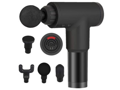 Masážna pištoľ bezdrôtový masér 4 hlavy