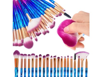 Profesionálna sada štetcov na make-up 20 kusov