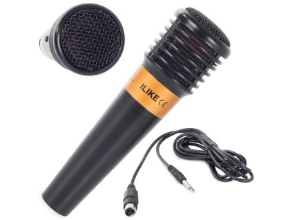 Profesionálny drôtový dynamický mikrofón pre karaoke