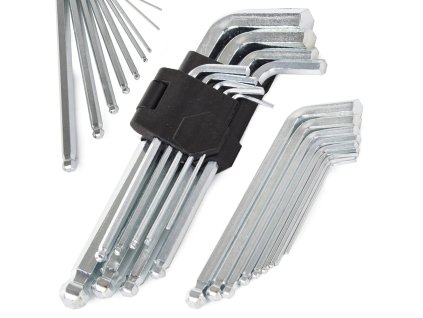 Sada imbusových kľúčov s guľôčkovým koncom 9 el 1,5-10