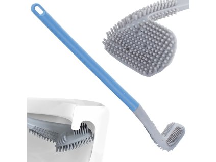 Silikónová WC kefa na WC háčik