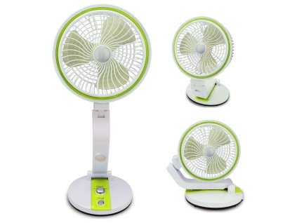 Skladací ventilátor bezdrôtová stolová lampa stojaci stolový ventilátor