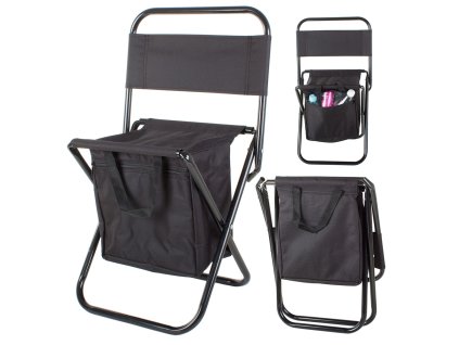 Skladacia rybárska stolička s tepelnou rukoväťou