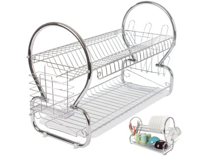 Umývačka riadu so sušičkou s dvojposchodovým odkapávačom stojaca
