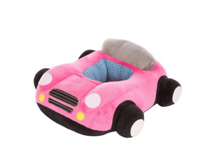 BABY kreslo - Auto ružové + hrnček ZADARMO