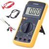 LCD multimeter s teplotnou sondou dt9208a
