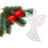 Vianočný stromček anjel prívesky 3ks trblietavé ozdoby