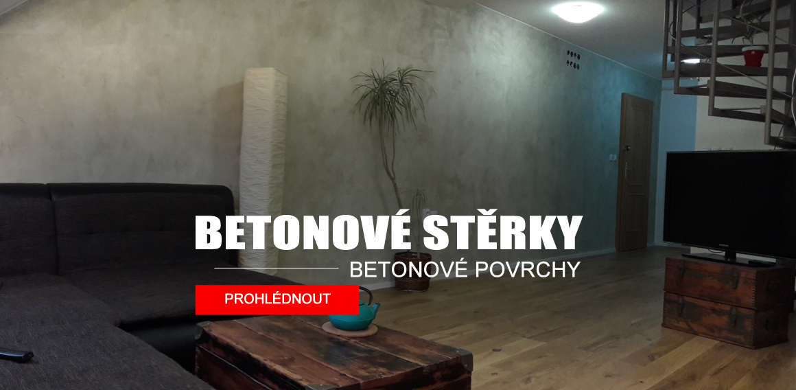 betonové stěrky