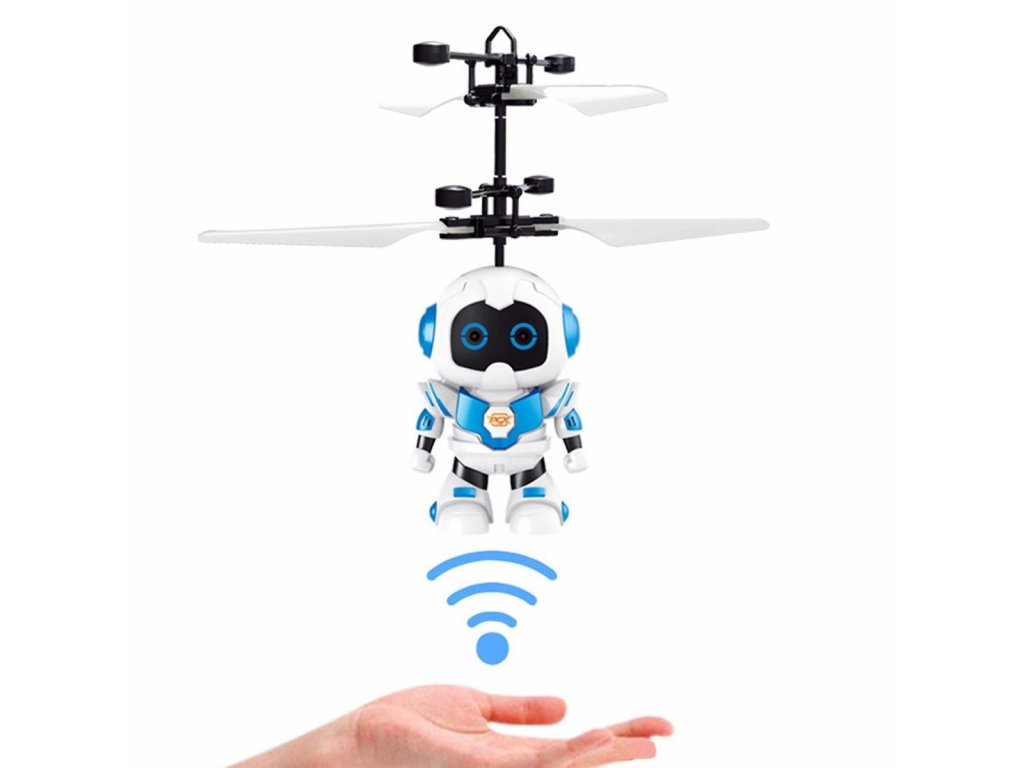 Létající robot se senzorem