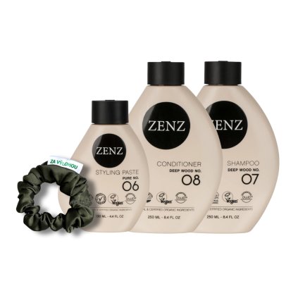 Zenz balíček No.06 + No.08 + No.07 (Výživa, styling a hydratace s vůní Deep Wood)