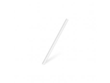 Slamky papierové JUMBO biele 15 cm, O 8 mm, 100 ks
