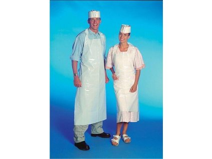 Zástery na jedno použitie biele 80 x 125 cm, 50 ks