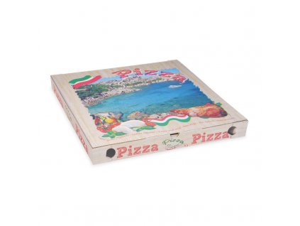 Krabica na pizzu 46 x 46 x 5 cm, 100 ks