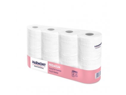 Toaletný papier BIELY 3-vr. Harmony 29m x 8ks